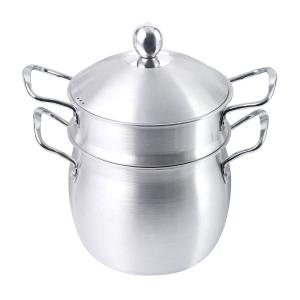 China Cover Bead Glass Cover Bulging Aluminum Steamer Pot Sustainable factory