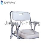 100kg Steel Stable Adult Toilet Chair Folding Elderly Commode Chair
