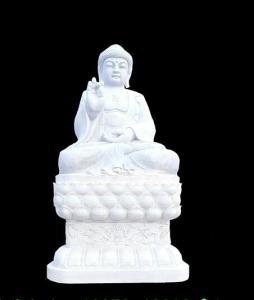 China Chinese White Marble Carving Figure Buddha Sculpture factory