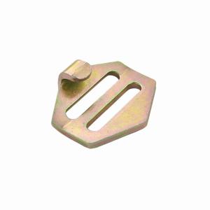 China Safety Cargo Gold Flat Hoist Hook For Tie Down factory