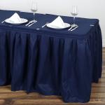 Plastic Table Skirting Single Pleats Type For Bridal / Baby Shower