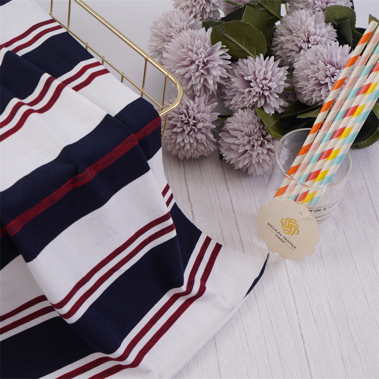 Good Quality Moisture-Wicking And Comfortable Durable Striped Material Fabric For Casual Wear