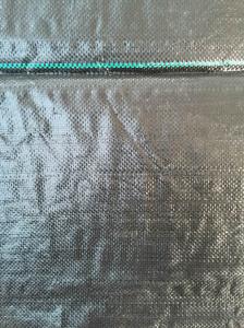China Home Use PE PP Woven Garden Ground Cover Fabric / Weed Mat , Black factory