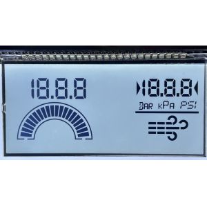 China Custom Segment LCD Display for Instruments Custom HTN LCD Display with Backlight factory