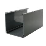 PVC Profiles Black Tube ABS Sleeve Cover Extrusion Square Channel