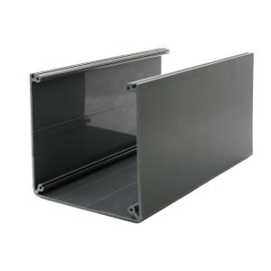 China PVC Profiles Black Tube ABS Sleeve Cover Extrusion Square Channel factory