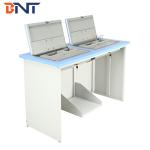 Customizable Flip Top Computer Desk For Multimedia Classroom / Conference Room