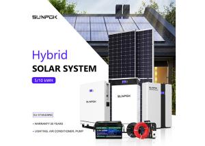 China Solar Power System 3kw 5kw 10kw Home Solar Panel Kit For Prefab Houses factory