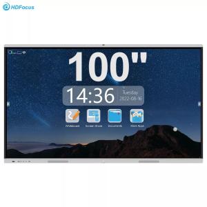 China IR Touch 4k 3840×2160 Interactive Display Board Smart Board 100 Inch factory