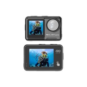 China 4K Ultra HD Action Camera with 2 Displays 5 Meters Body Waterproof WiFi Sports Cam factory