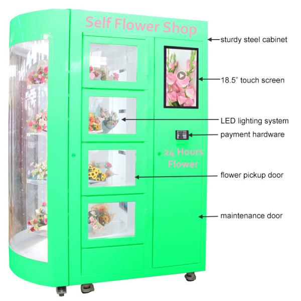 2022 New Model Fresh Flowers Vending Machine Factory Direct Sell Full Pro