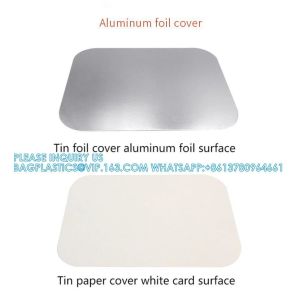 3 Compartment Aluminium Foil Food Container With Clear Dome Lid Custom Alu Foil