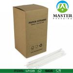 Biodegradable drinking Paper Straws with kraft box packed