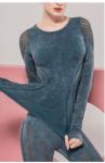 new design seamless yoga wear long sleeve sweatshirts