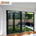 Rating Energy Saving Triple Double Glazed Folding Doors Water - Proof
