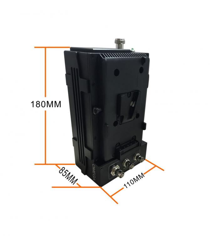 1080P HD COFDM Wireless Video Transmitter 8K Carrier 300-4400MHz Broardcast AV Sender