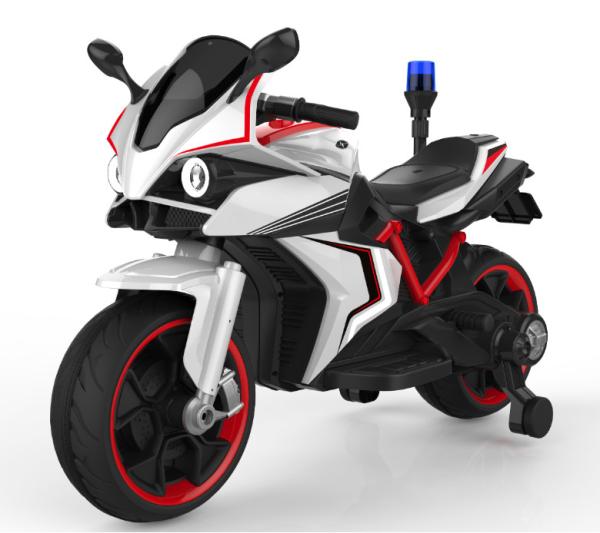 One-touch start 12V Electric Ride On Car Kids Police Motorcycle Toys with Police