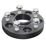 20mm All Black Forged Billet Aluminum Hub Centric Wheel Spacer 12.9 Grade Stud
