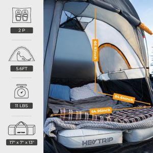 2.03*1.55*1.71M 2-Person Waterproof PU2000MM Green 210D Polyester Pickup Camping