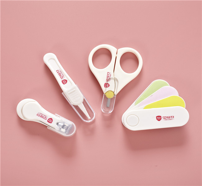 Safety Baby Nail Cutter Set Infant Manicure Set White Color BY18ZJJ4JT01