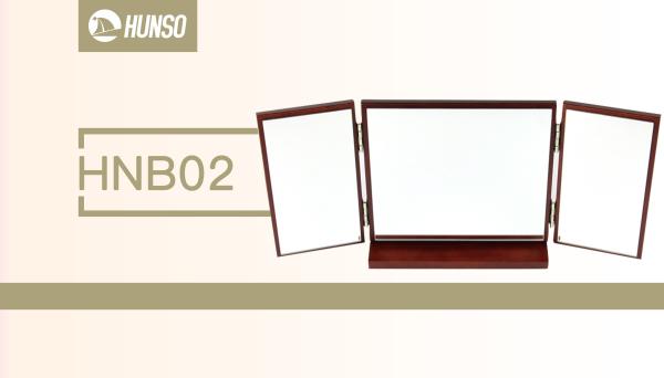 Promotional Hard Sided Gift Boxes Folding Display Wooden Mirror Grave Mirror