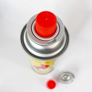 China CMYK Printing Mini 220g Butane Gas Cartridge For Camping Bbq factory