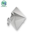 White Shaped PVDF Art Deco Wall Panels Exterior Building Decoration