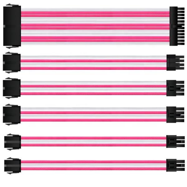 Sell spot 16 AWG Pink Six-piece suit power cable computer power cable electrical wires easier to fixed