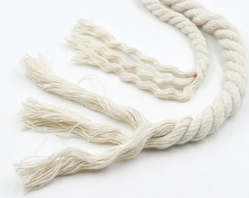 3 Strand Recycle Natural Twist Cord Cotton Rope Versatile for Multipurpose Usage