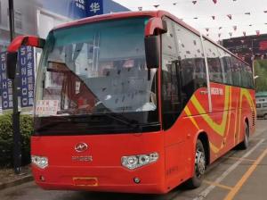 China 2nd Hand Coach Middle Passenger Door 51 Seats Red Color 10.5 Meters Yuchai Engine Used Higer Bus KLQ6109 factory