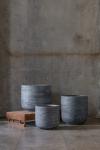 6inch Round Grey Plant Pots