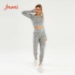 215gsm Women'S Workout Outfit 2 Pieces Seamless Gym Clothes Set
