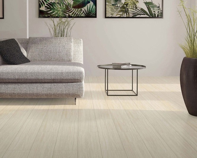 Yellow And Gray 200x1000mm Antibacterial Wooden Porcelain Strips Indoor Floor For Bathroom
