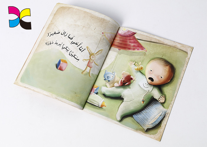 Full Color Cover Paperback Book Printing Matt Lamination For Children Reading