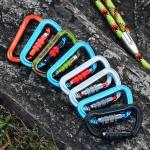 OEM Acceptable 30KN Aluminum Alloy Auto-Lock Snap Hook for Climbing Hardware