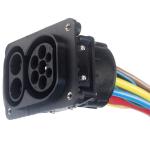 Fast DC 125A 3200V Electric Car Charging Sockets