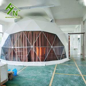 China Waterproof Outdoor Glamping Geodesic Dome Tent With Skylight factory