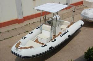 China 580cm Korea PVC large center console inflatable rib boat rib580A big boat with teak floor factory