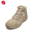 Custom Tan Cow Leather Nylon Fabric Dural Layer EVA Rubber Military Police