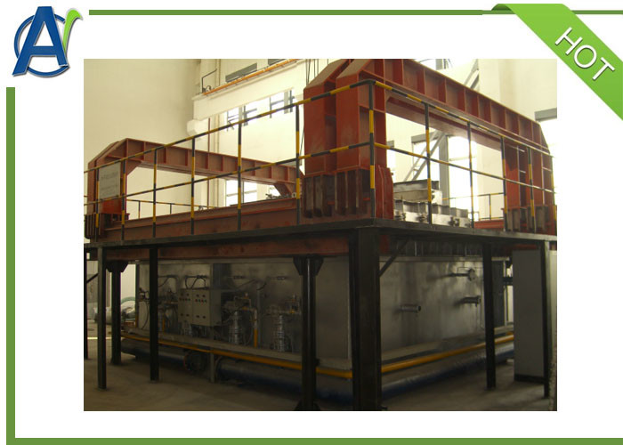 Horizontal Fire Resistance Test Furnace 1250℃ Test Temperature Controlled By PC