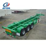 Transport 20ft 40ft Container 13 tons Axle Semi-Trailer Skeleton Chassis for