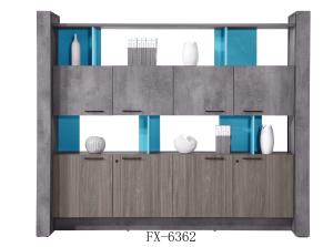 China OEM Teak Series File Cabinet Furniture With Showing Shelf Glasses Door Support factory