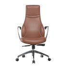 Leather Swivel Modern Executive Chairs Synthetic Ergonomics 4D Padding For