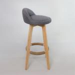 Modern Style Antique Upholstered Wooden Stools Leather Bar Chair for Bar Table