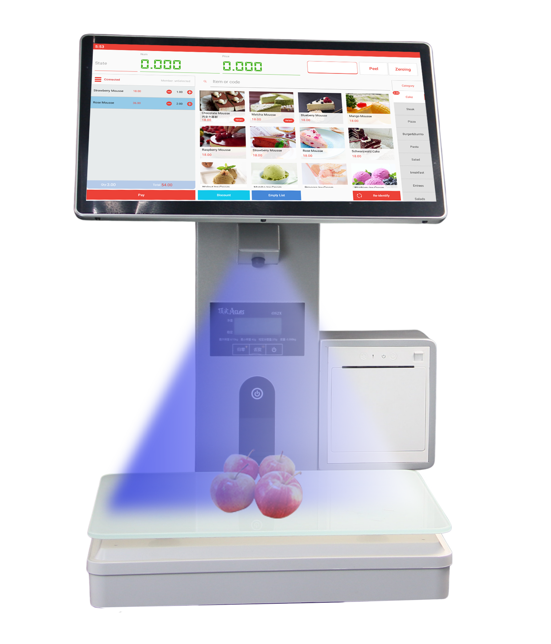 Fully Functional All-in-One AI Scales for Smart Payment Kiosk with Free POS Software SDK