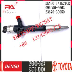 China DENSO Diesel Common rail Injector 095000-5663 for TOYOTA 23670-30050 factory