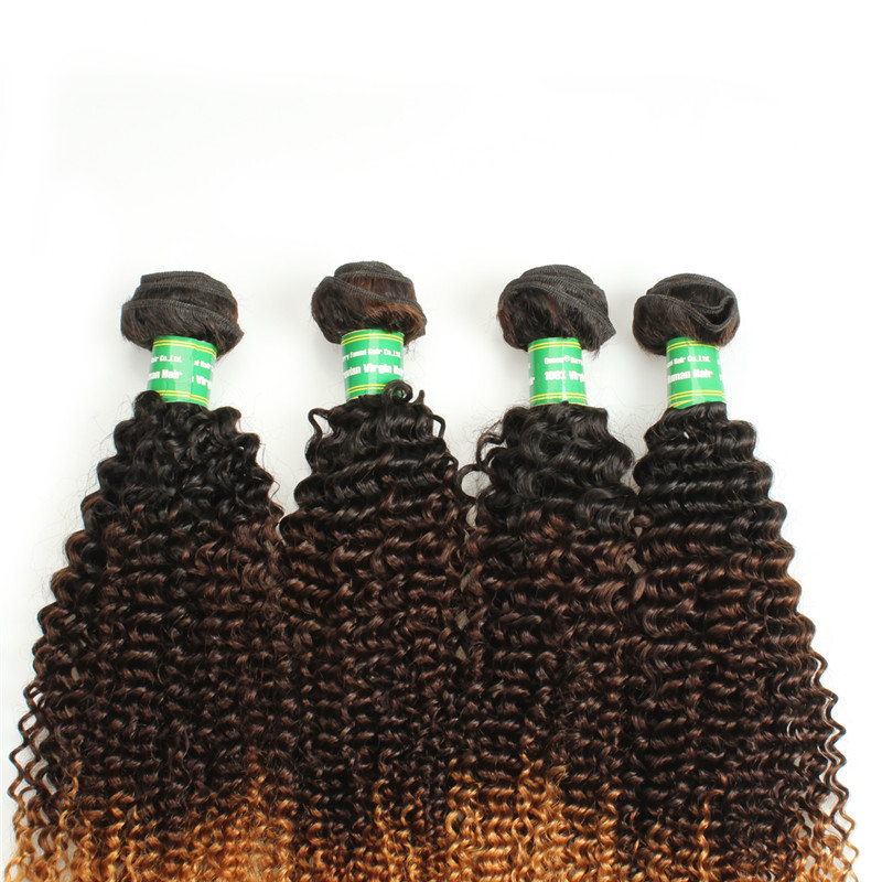 Superior Quality Strong Weft 8a Grade Virgin Hair Ombre Color Brazilian Hair Weft
