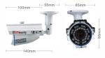 AHD 1080P 960P 720P Waterproof Vandalproof fixed 2.8mm or 3.6mm lens 35meters