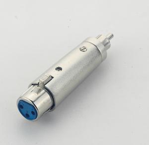 China 3 Pin Female XLR To RCA Male Connector Adapter , XLR Connector DB2012 factory