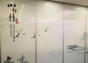 China Exquisite Appearance Digital Printing On Glass Size Custom For Home Decoration factory